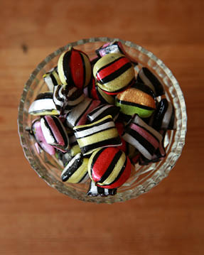 A bowl of tradional sweets 