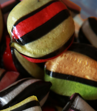 A bowl of tradional sweets 